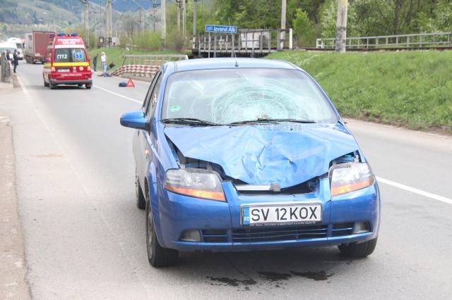 Maşina implicată în accident