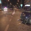 Accident provocat de un şofer care a băut „trei beri” şi a forţat semaforul