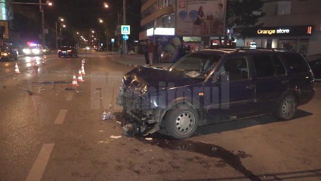 Accident provocat de un şofer care a băut „trei beri” şi a forţat semaforul