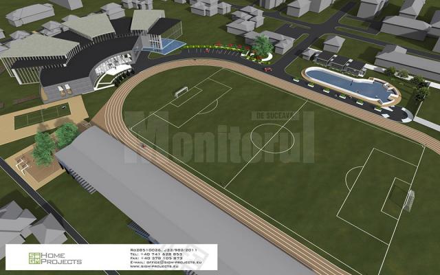 Viitorul complex sportiv din Câmpulung Moldovenesc