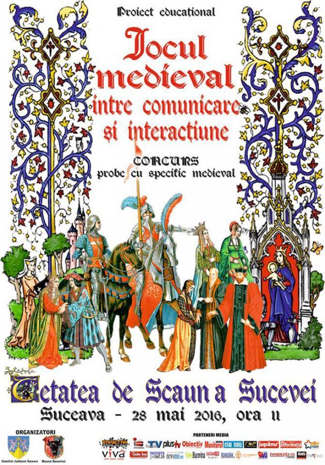 „Jocul medieval între comunicare şi interacţiune”, la Cetatea de Scaun a Sucevei