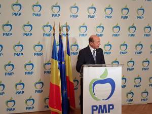 Fostul președinte al României și președintele Partidului Mișcarea Populară, Traian Băsescu