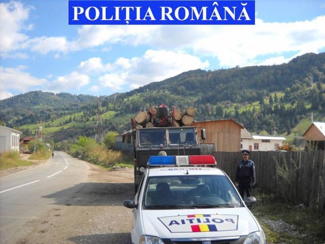 Poliţiştii au oprit în trafic peste 140 de autovehicule care transportau lemn