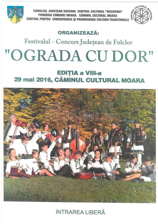 Festivalul-concurs judeţean de folclor „Ograda cu dor”, la Moara