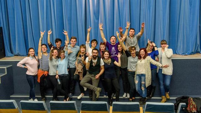 Trupa de teatru studenţesc „Fabulinus”. Foto: Constantin Adrian