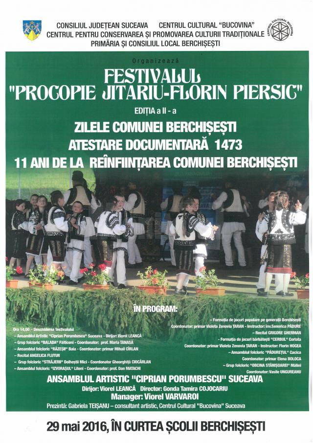 Festivalul „Procopie Jitariu - Florin Piersic”, la Berchişeşti