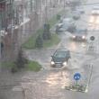 Inundaţie pe străzile Sucevei, după o ploaie torenţială