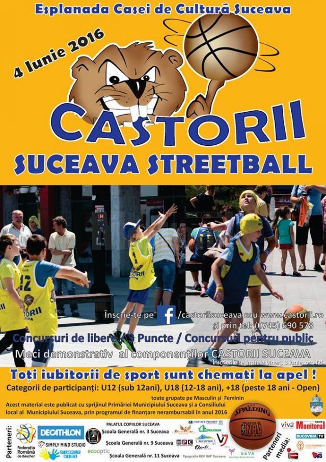 Turneu de baschet – varianta „streetball”, în centrul Sucevei