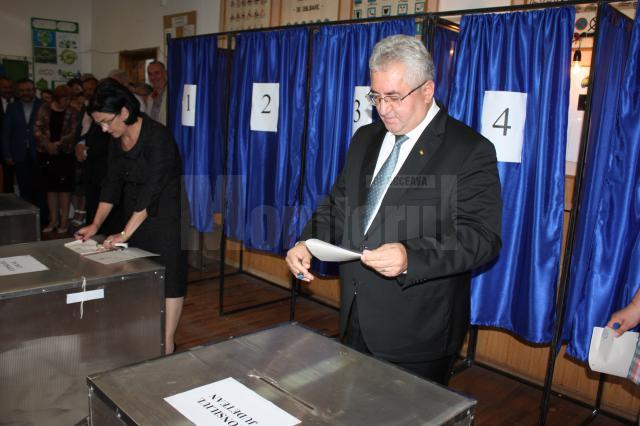 Ion Lungu a votat pentru continuarea modernizării Sucevei