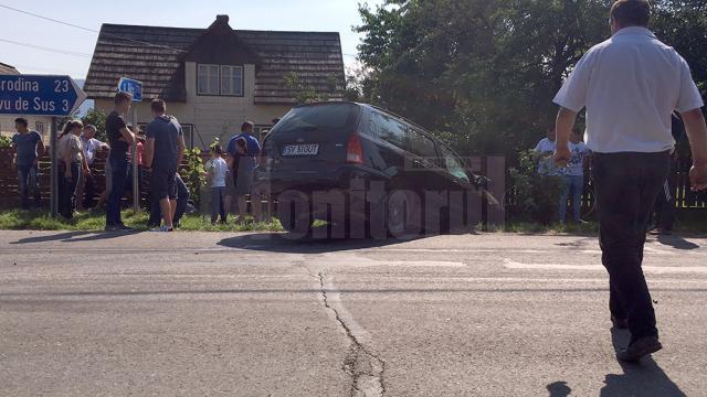 Patru maşini, implicate într-un accident în lanţ, la Vicovu de Sus