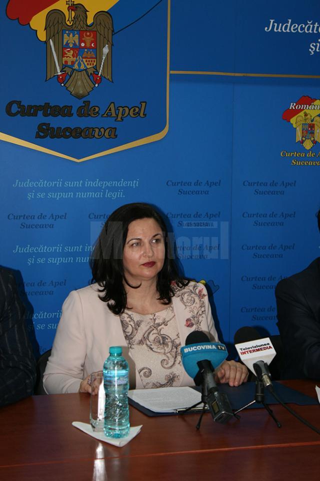 Cu media generală 8,90, Maria Andrieş va conduce Curtea de Apel Suceava şi pentru următorii 3 ani
