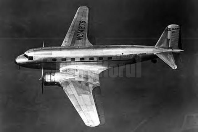 Modelul de avion Lockheed-14-H Super Electra care s-a prăbuşit în pădure la Negrileasa