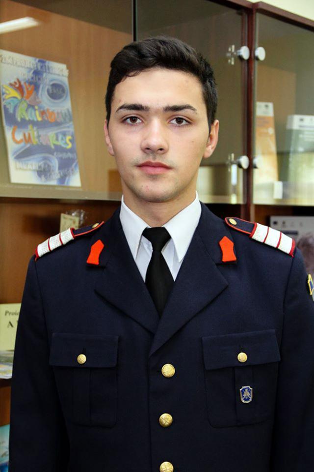 Adrian Gabriel Florescu, absolvent al Colegiului Militar din Câmpulung Moldovenesc. Foto: Nicuşor Comănescu