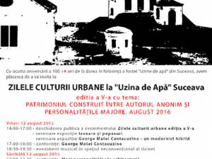 Zilele Culturii Urbane la „Uzina de Apă” Suceava