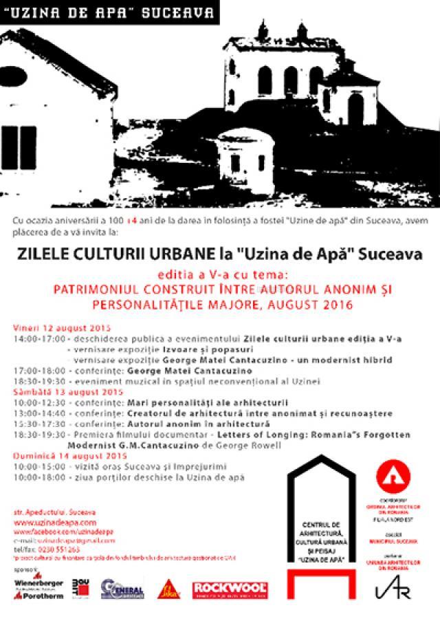 Zilele Culturii Urbane la „Uzina de Apă” Suceava