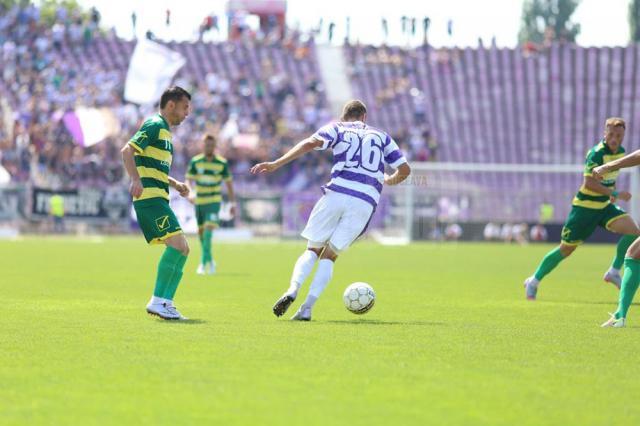 Dorin Semeghin a fost unul dintre cei mai activi jucători de pe teren în partida de la Timişoara. sursă foto Emanuel Titus Iliesi