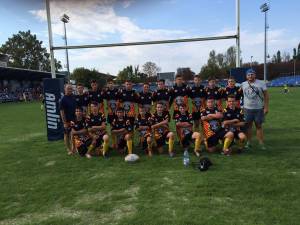 Echipa de rugby sub 14 ani CSȘ Gura Humorului, antrenată de Andrei Varvaroi
