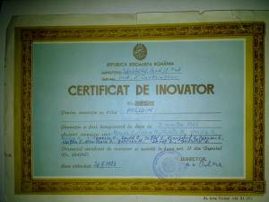 Certificatul de inovator pentru Polidin