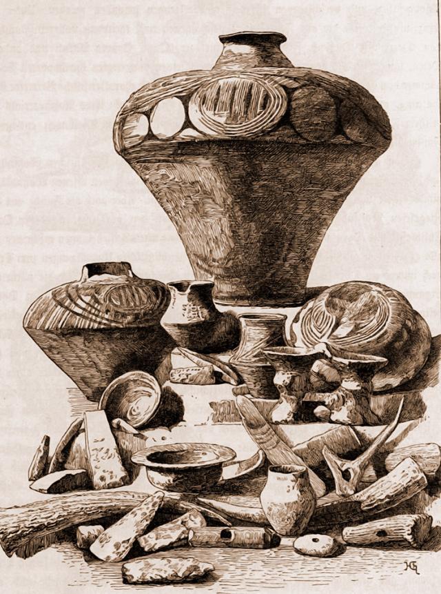 Tezaur arheologic din Horodnic (I) – desen de Mattias Adolf Charlemont (1820-1871)