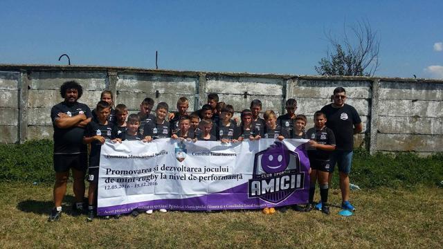 Mici rugbiști de la ACS Amicii Suceava au particpat pentru prima dată la un campionat național