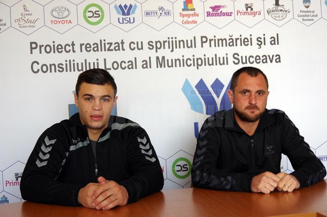 Antrenorul Adrian Chiruţ şi Sebastian Polocoşer îşi pun mari speranţe în meciul de la Botoşani