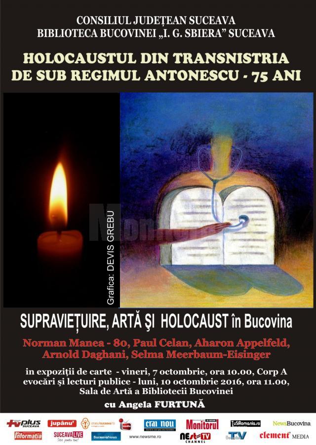 „Supraviețuire, Artă şi Holocaust în Bucovina”, la Biblioteca Bucovinei „I.G. Sbiera”