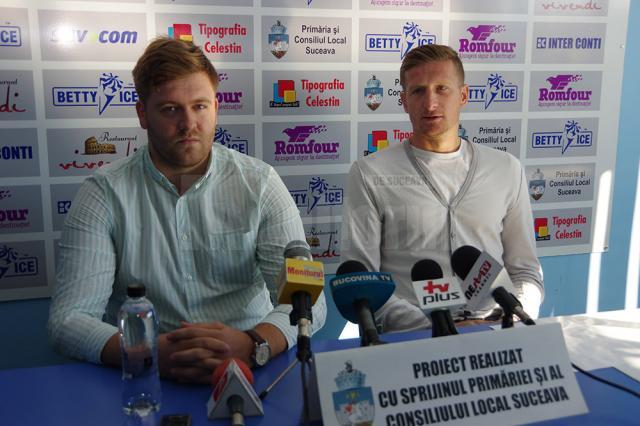 Andrei Ciutac și Dorin Goian au prezentat un scurt raport de activitate în fața presei