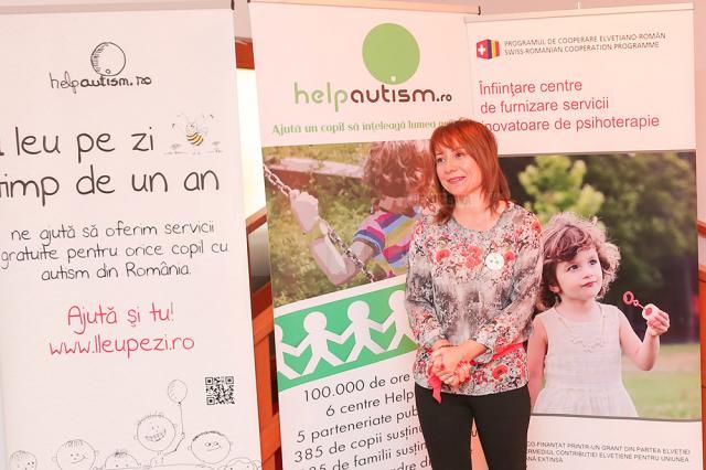 Preşedinta Asociaţiei Help Autism, Daniela Bololoi