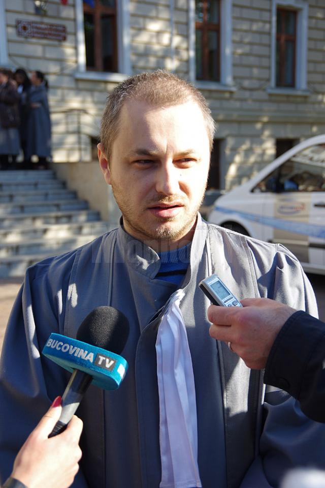 Mihai Ştefan, grefier la Tribunalul Suceava şi reprezentant al protestatarilor