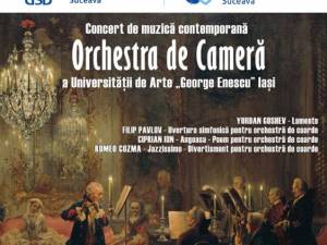 Orchestra de Cameră a Universităţii de Arte Iaşi concertează la Suceava