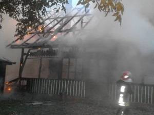 Incendiu la clădirea cantonului silvic din Solca