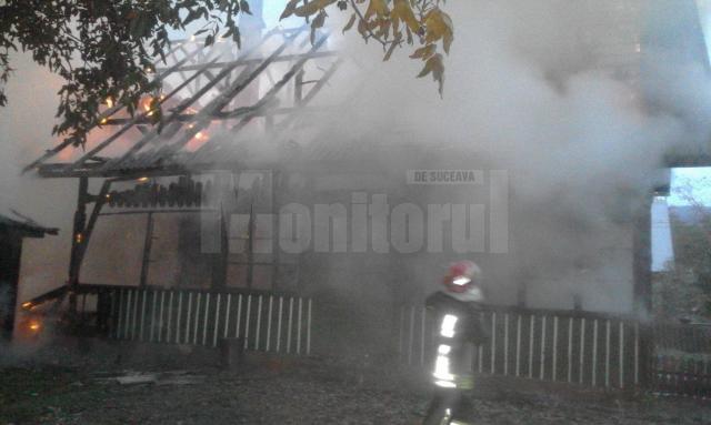 Incendiu la clădirea cantonului silvic din Solca
