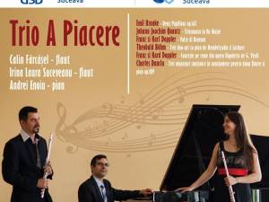Concert de flaut şi pian cu Trio A Piacere, la Universitatea din Suceava