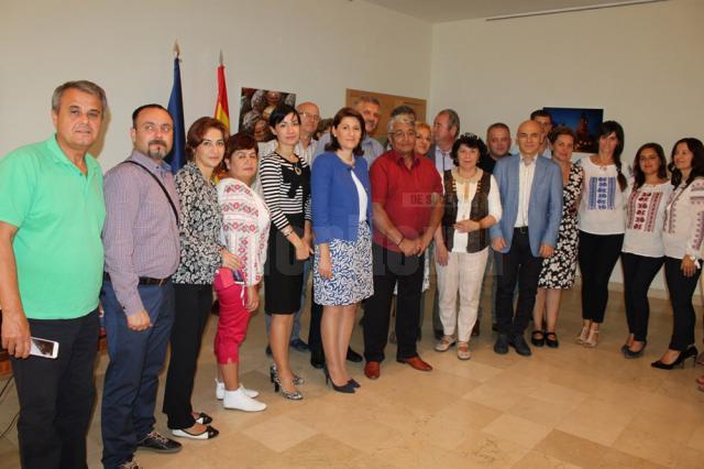 Oamenii de afaceri suceveni s-au întâlnit cu ambasadorul României în Spania