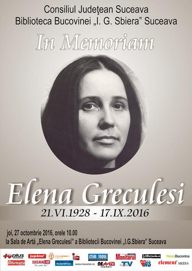 „In Memoriam Elena Greculesi”
