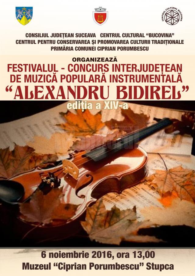 Festivalul - Concurs interjudeţean de muzică populară instrumentală „Alexandru Bidirel”
