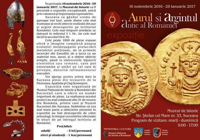 Expoziţia „Aurul şi argintul antic al României”