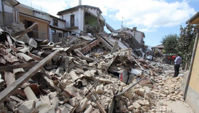 Dezastrul provocat de cutremurul de acum câteva zile din Italia Foto: stiri-din-strainatate.eu