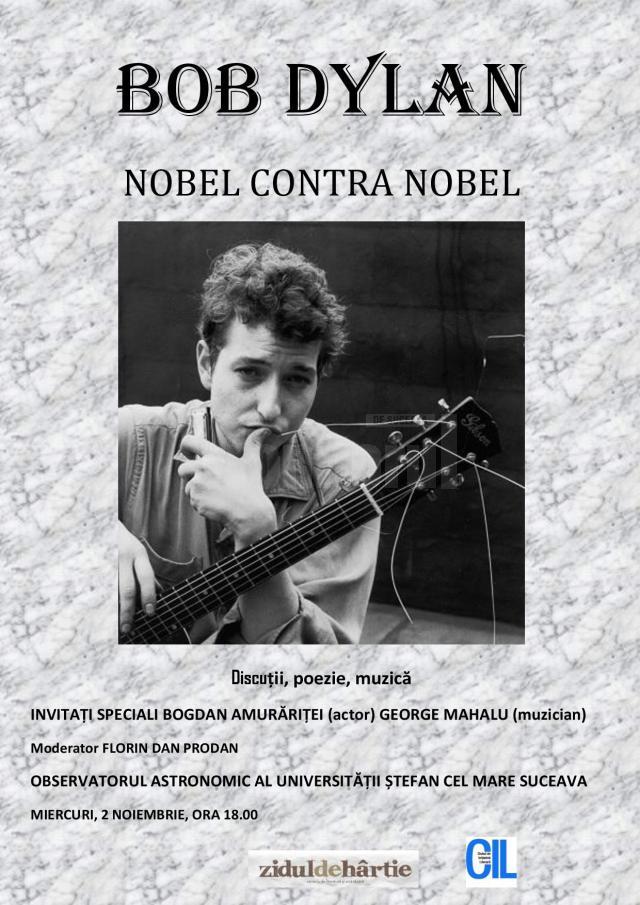 „Bob Dylan: Nobel contra Nobel”, la Observatorul Astronomic