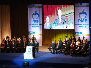 Traian Băsescu a venit la Suceava pentru lansarea candidaţilor PMP pentru alegerile parlamentare