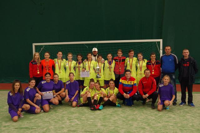 Selecționata AJF Suceava a câștigat din nou turneul „Fotbal și Feminitate” la sub 14 ani