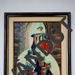 „Taina Mănăstirii” (30x25), tempera, înrămat, autor Puşa Pîslaru, preţ 50 de euro