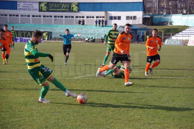 Faza din care Andrei Cerlincă a deschis scorul în meciul cu Dunărea Călărași