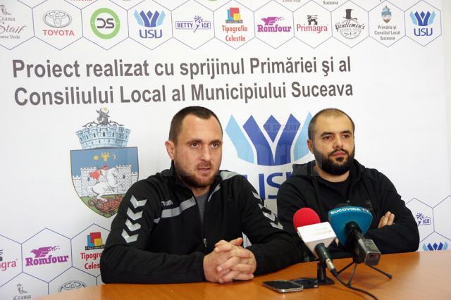 Cei doi antrenori ai Universității, Adrian Chiruț și Iulian Andrei speră ca restanțele salariale să se rezolve în această săptămână