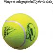 Minge cu autografele lui Djokovic și ale fraţilor Bryan