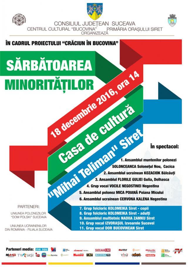 „Sărbătoarea Minorităţilor”, la Centrul Cultural „Mihai Teliman”