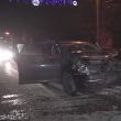 Cinci tineri s-au răsturnat cu un BMW
