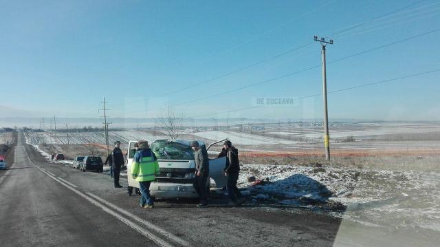Accidentul s-a petrecut pe 31 decembrie, în jurul orei 11.00, între Ratoş şi Dorneşti