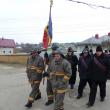 Procesiunea de pe uliţele satului i-a avut în frunte pe pompierii voluntari din comuna Bosanci