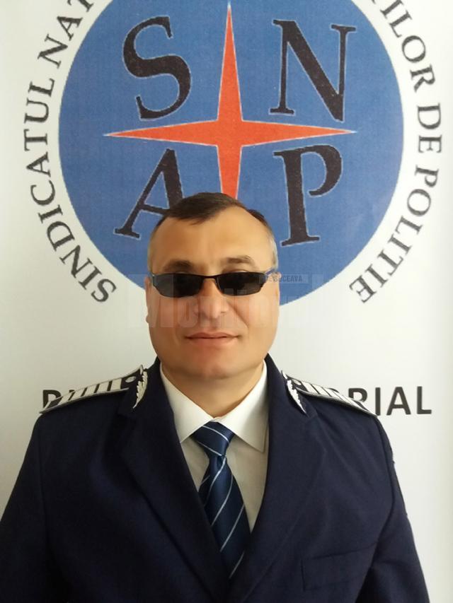 Agentul-şef principal Vasile Grumăzescu, liderul Sindicatului Naţional al Agenţilor de Poliţie (SNAP)